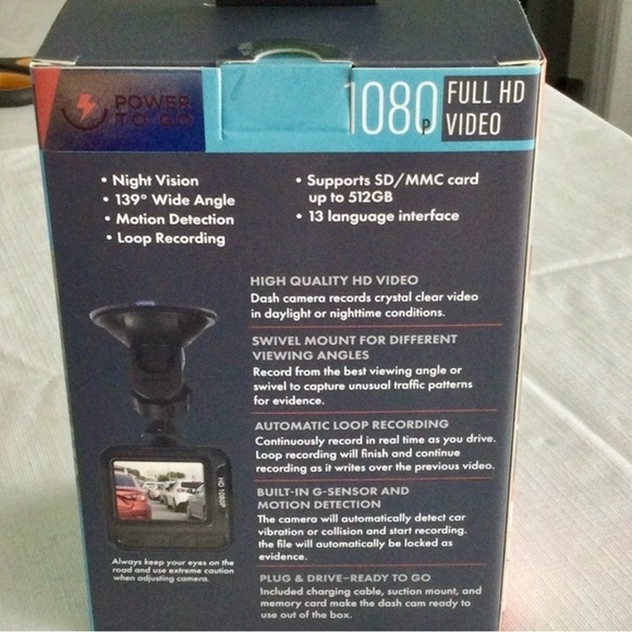 New Dash Camera for your Car full HD Video wide  viewing Angle compact Design - Picture 3 of 5